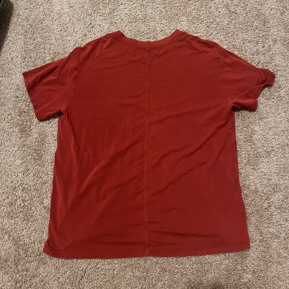 lululemon athletica all yours Red Short Sleeve Tee medium